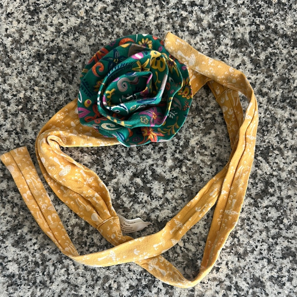 Matilda Jane Headband with Green and Yellow Accents